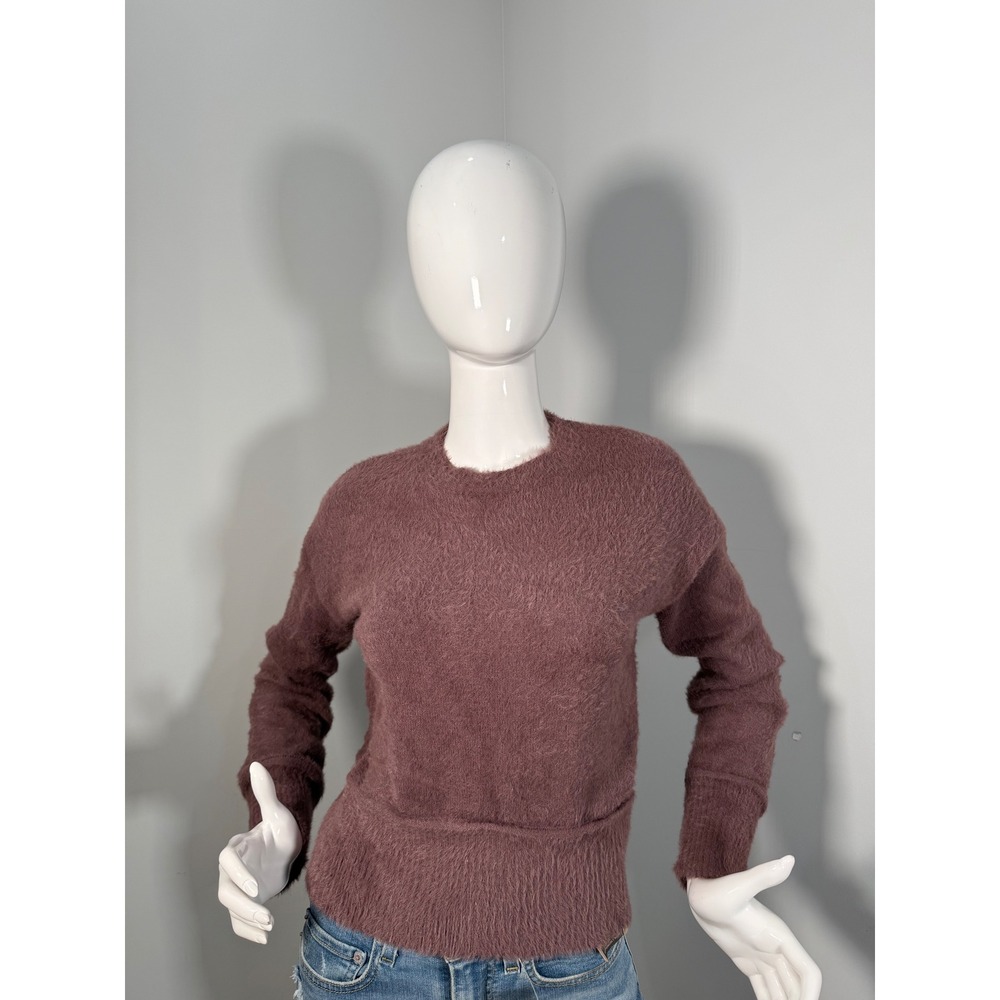 HIPPIC ROSE JUNIORS' COZY DROP-SHOULDER EYELASH‎ LUREX CREWNECK SWEATER XS - Picture 7 of 10